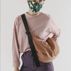 BAGGU Medium Nylon Crescent Bag Khaki